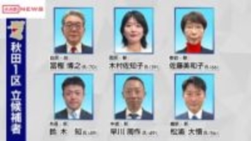 【衆院選2026】候補者を追う　秋田１区　最多の６人が立候補し混戦に