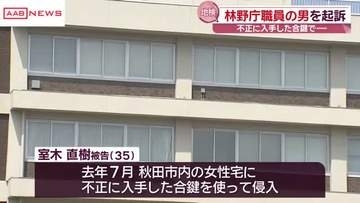 林野庁職員の男を住居侵入と性的姿態等撮影の罪で起訴　女性宅に侵入しカメラを設置・撮影
