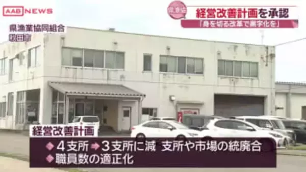 秋田県漁協　「身を切る改革で黒字化を」臨時総代会で経営改善計画を承認