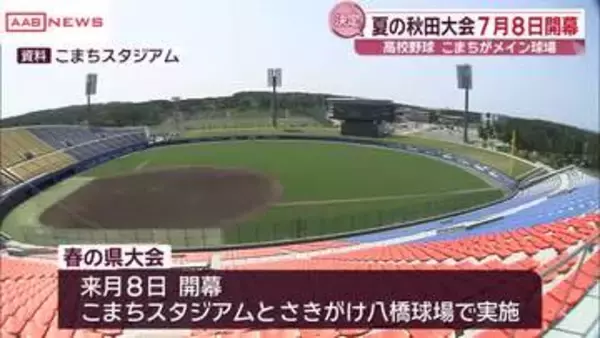 高校野球　夏の秋田大会は７月８日開幕　35チームが参加予定