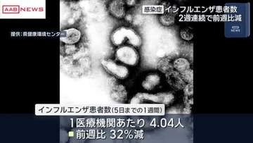 インフルエンザ患者数は２週連続で減少　新型コロナは２週ぶり増加　秋田県内