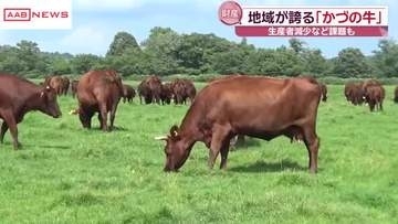 地域が誇る「かづの牛」　夏場は放牧場でのびのびと　生産者減少などの課題も　/秋田・鹿角市