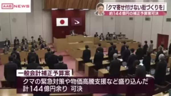 クマの市街地大量出没受け　鈴木知事「クマを寄せ付けないまちづくりを」　/秋田