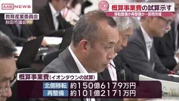 秋田市外旭川のまちづくりに伴う卸売市場の整備　秋田市「移転の方が将来的に費用が抑えられる」