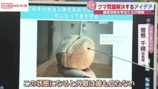 県立大がクマ対策でアイデアコンテスト　アルマジロ型の防御カバーなどユニークな提案　/秋田