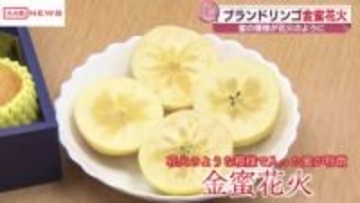 蜜の模様が花火のよう…「金蜜花火」の出荷始まる