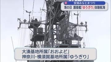 安潟みなとまつり　海の日　護衛艦「ゆうぎり」体験航海