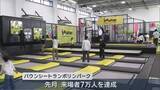「強風のなか　圧巻のパフォーマンスも　トランポリンパーク　にぎわう」の画像1