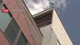 「ビルの外壁の一部落下　八戸市から中継」の画像1