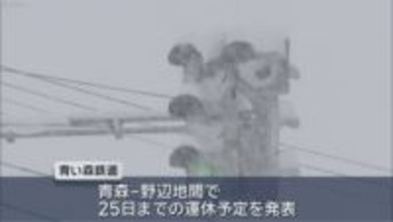 青森で積雪120㎝超　津軽と上北に大雪警報