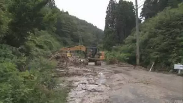 青森・中泊町で土砂崩れ