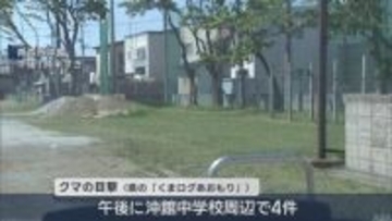 中学校周辺やスーパー駐車場など　１７日も青森市内でクマの目撃相次ぐ