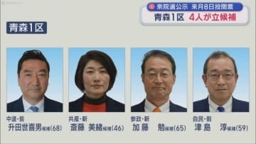 衆院選　青森１区　第一声