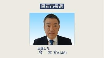 【速報】黒石市長選　新人の今 大介氏（48）が初当選