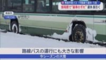 青森市営バス　19路線で運休・う回　部局間で“基準のずれ”　運休長引く