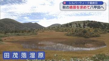 シルバーウィーク最終日　人々が絶景を求めて八甲田へ