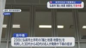 2月5日まで営業停止　弘前市「鮨と地酒 地雷也」で食中毒