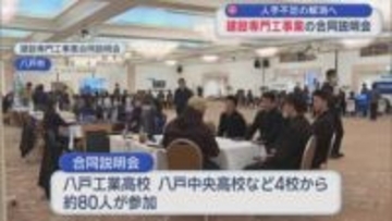 人手不足の解消へ　建設専門工事業の合同説明会