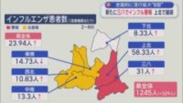 全国的に流行拡大“B型”　新たに三八でインフル警報　上北で継／青森県
