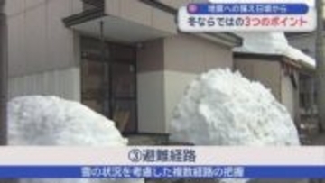 地震への備え日頃から　冬ならではの３つのポイント