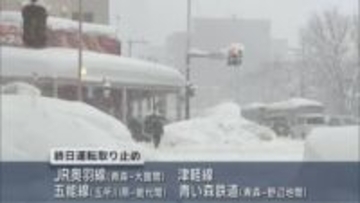 交通機関に影響　青森市で積雪160cmを超える