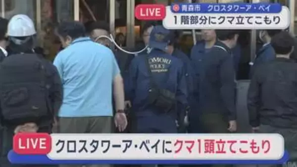 【速報】青森市中心街のビル内にクマ1頭が立てこもり
