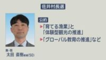 佐井村長選　告示　現職1人が立候補を届け出