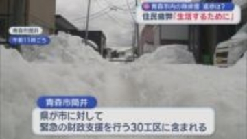 青森市内の除排雪　進捗は？　住民疲弊「生活するために」