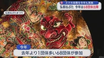 「弘前ねぷたまつり」68団体出陣へ　スマホ投票 今回も実施