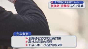 12日間の選挙戦スタート　物価高・消費税などで論戦／青森県
