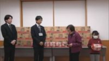 ひとり親家庭の支援へパックごはんを寄付