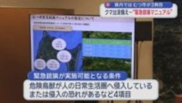 県内市町村ではむつ市が３例目　クマ出没備え…“緊急銃猟マニュアル”