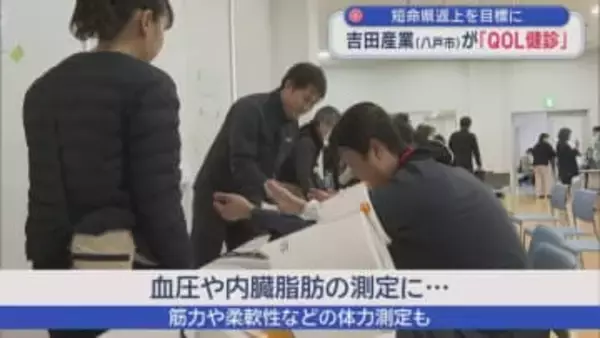 短命県返上を目標に　吉田産業（八戸市）が「QOL健診」