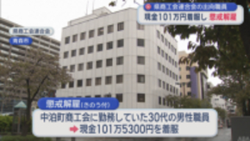 現金101万円着服　青森県商工会連合会の30代出向職員を懲戒解雇