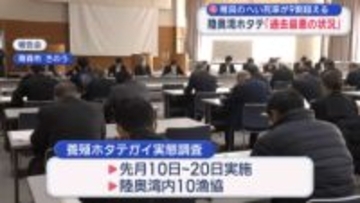 稚貝のへい死率が９割超える　陸奥湾ホタテ「過去最悪の状況」／青森