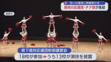 青森県内の高校応援団・チア部集結　個性あふれる演技披露で学び合う