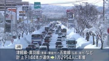 青森市の積雪150ｃｍ超　青森県と青森市が豪雪対策本部を設置