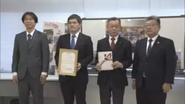 “フードドライブ”で募る　ＮＴＴ東日本青森支店が食料品を寄贈