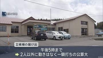 今別町長選告示　新人と現職の２人が立候補／青森県