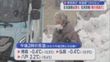 寒気再び　気温差“10℃以上”　生活道路は悪化　住民悲鳴「陸の孤島だ」／青森県