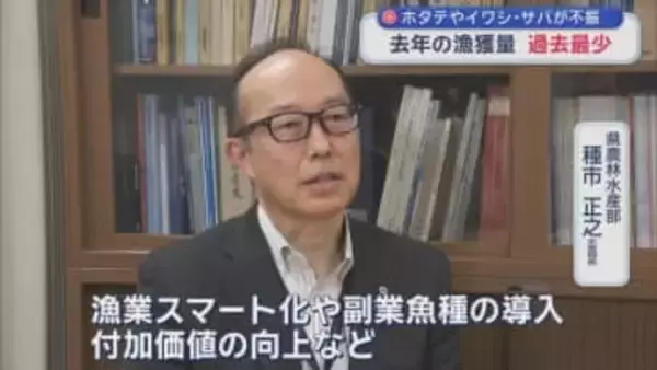 ホタテやイワシ・サバが不振　2025年の漁獲量 過去最少／青森県