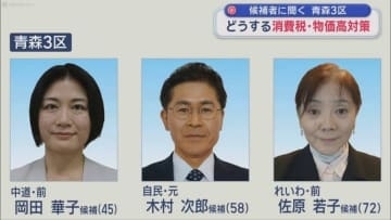 候補者に聞く　青森3区　どうする消費税・物価高対策