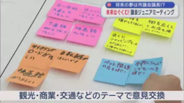 将来の夢は市議会議長！？　未来はぐくむ！議会ジュニアミーティング