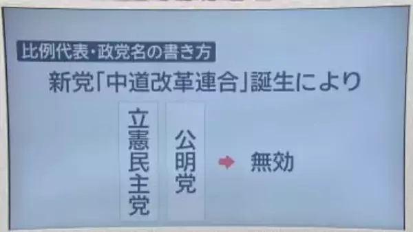 【30秒でわかる期日前投票】　比例代表・政党名の書き方