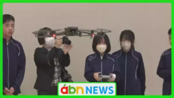 中学生がドローン操縦に挑戦　測量や防災の現場で活躍する最新技術を学ぶ【長野・松本市】