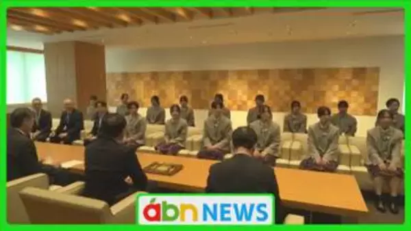 春の選抜大会で創部4年目の快挙！佐久長聖高校女子野球部が阿部知事へ初優勝の喜びを報告【長野】