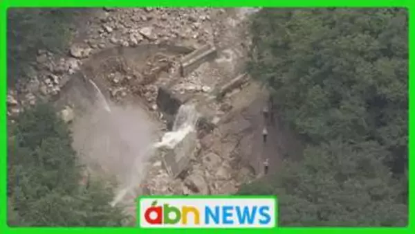 北アルプス登山口の県道寸断　一時390人が孤立　仮設橋で孤立解消も復旧めど立たず【長野・安曇野市】
