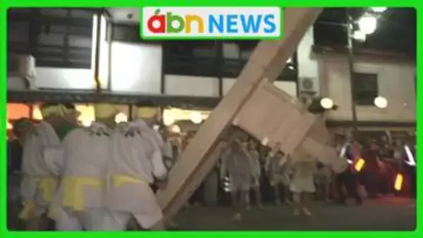 木曽の夜〝熱く盛り上がる〟豪快!「みこしまくり」 水無神社の例大祭 みこしを『転がし』…最後は『壊す』まで【長野・木曽町】