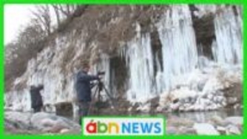 氷が織り成す冬の絶景　白川氷柱群が今年も見頃に　暖冬を乗り越え成長【長野・木曽町】