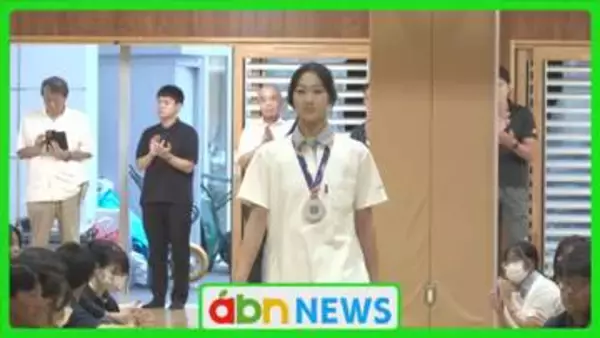 世界新体操で銀メダルの快挙！フェアリージャパン花村夏実選手が母校へ報告「ロス五輪で誰よりも輝きたい」【長野・松本市】